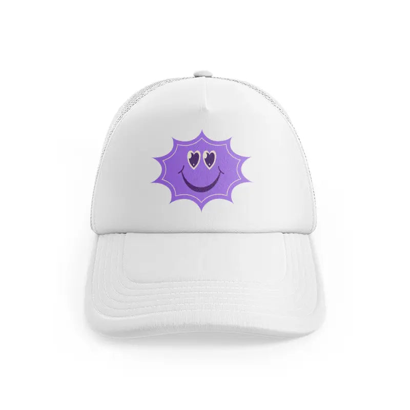 Lavender Smiley Starwhitefront view