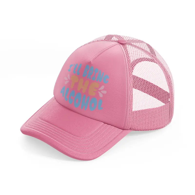 3 pink trucker hat