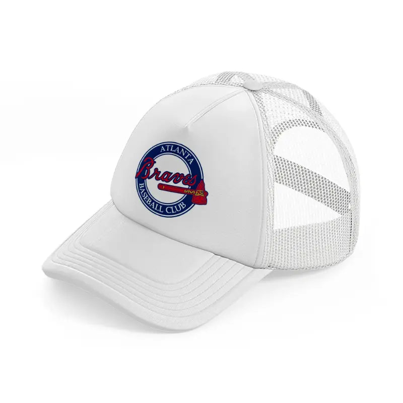 atlanta baseball club white trucker hat