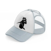 pirate piping grey trucker hat