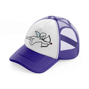 cupid purple trucker hat
