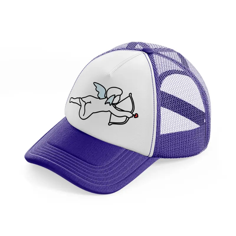 cupid purple trucker hat