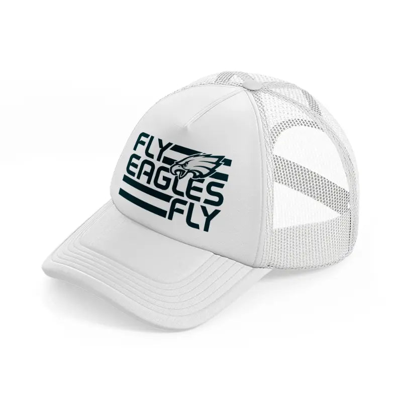 fly eagles fly white trucker hat