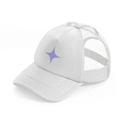 star puple white trucker hat