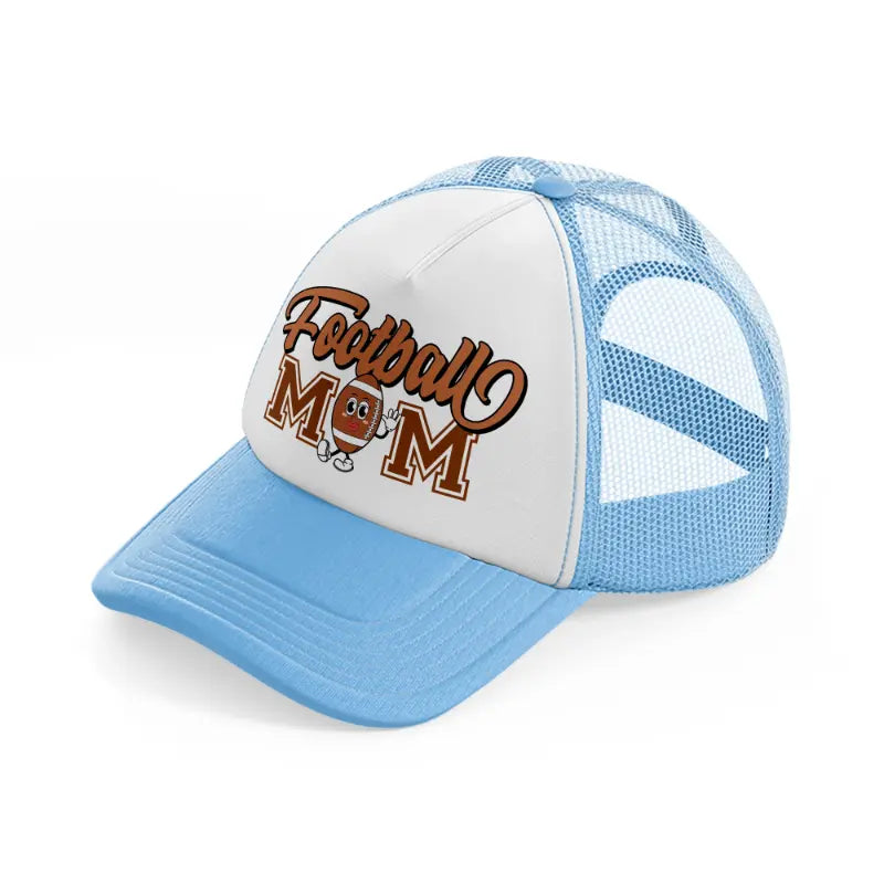 football mom sky blue trucker hat