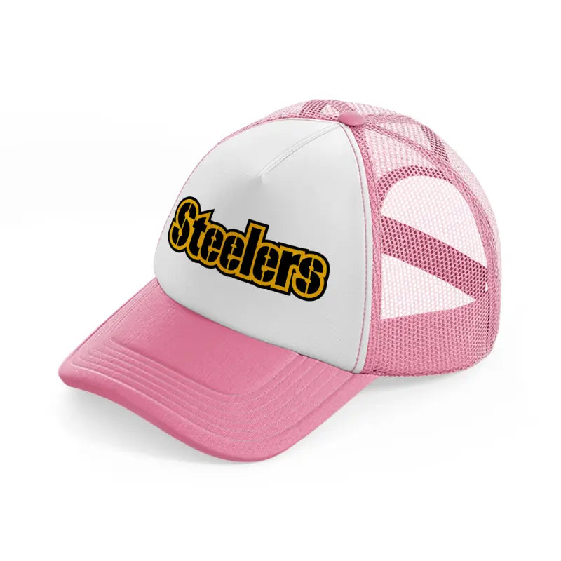 steelers pink and white trucker hat