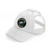 philadelphia eagles green badge white trucker hat