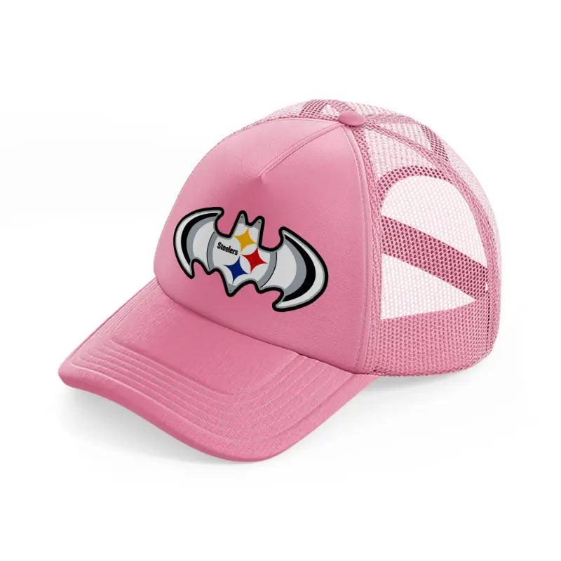 pittsburgh steelers bat pink trucker hat