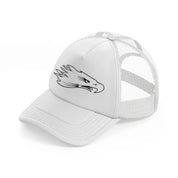 eagle logo white trucker hat