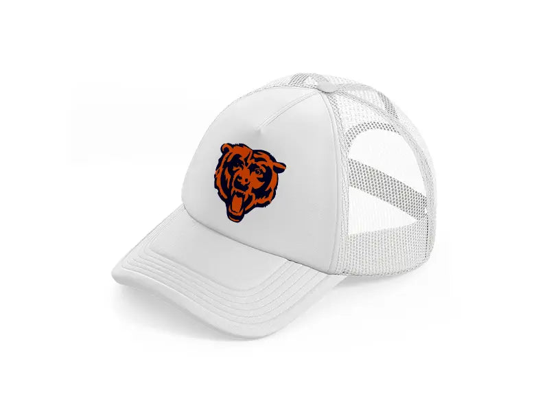 chicago bears emblem white trucker hat