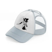 lady with sword grey trucker hat