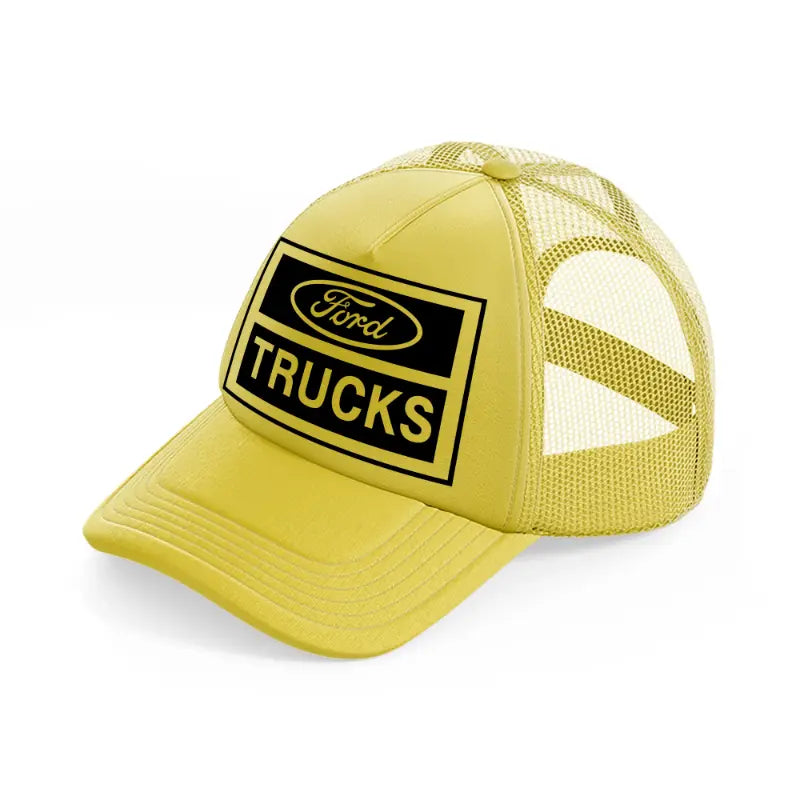 ford trucks gold trucker hat