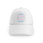 7 white trucker hat