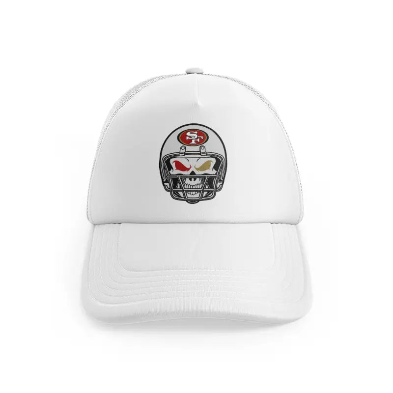 49ers Skeleton Helmetwhitefront view