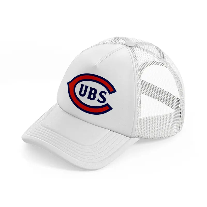 chicago cubs vintage white trucker hat