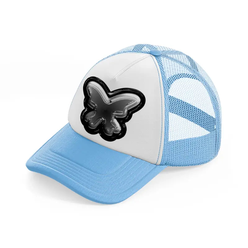 butterfly sky blue trucker hat