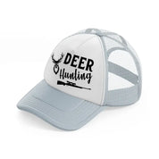 deer hunting grey trucker hat