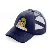 taylor swift animated navy blue trucker hat