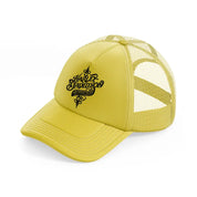 harley davidson motorycles black gold trucker hat