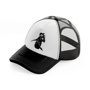 pirate piping black and white trucker hat
