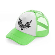 harley davidson motorcycles lime green trucker hat