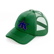 seattle mariners retro green trucker hat