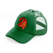 tampa bay buccaneers retro green trucker hat