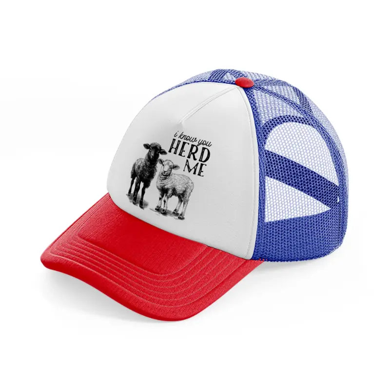 i know you herd me multicolor trucker hat