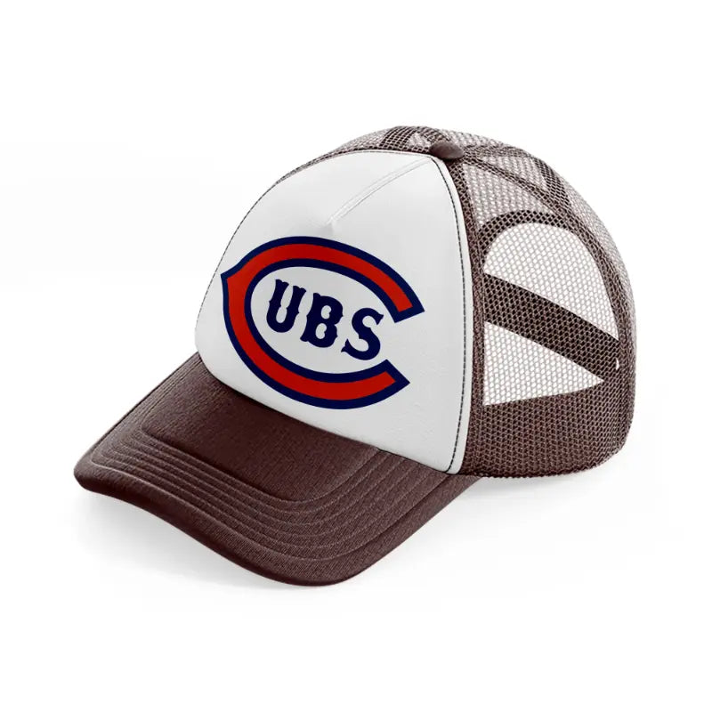 chicago cubs vintage brown trucker hat