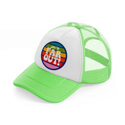 groovy love sentiments gs 05 lime green trucker hat