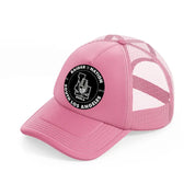 oakland raiders retro badge pink trucker hat