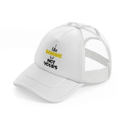 i like bananas but not yours white trucker hat