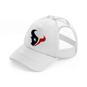 houston texans emblem white trucker hat