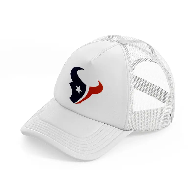 houston texans emblem white trucker hat