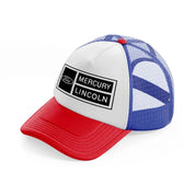 ford mercury lincoln multicolor trucker hat