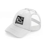 new mexico art white trucker hat