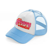 groovy love sentiments gs 01 sky blue trucker hat
