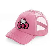 hello kitty bow pink trucker hat