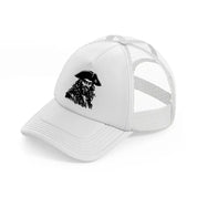 captain pirates white trucker hat
