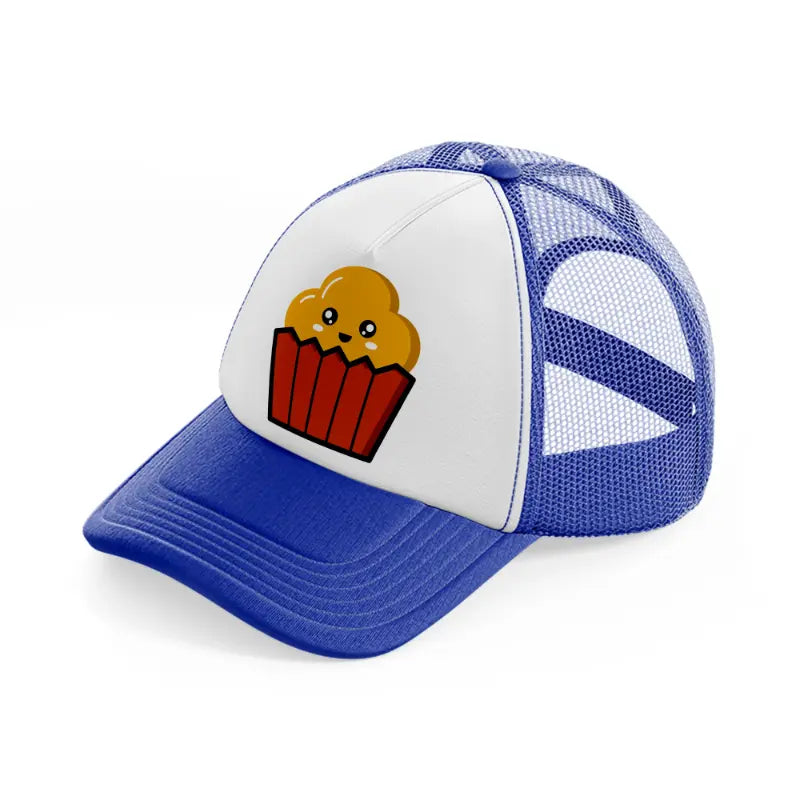 cupcake blue and white trucker hat