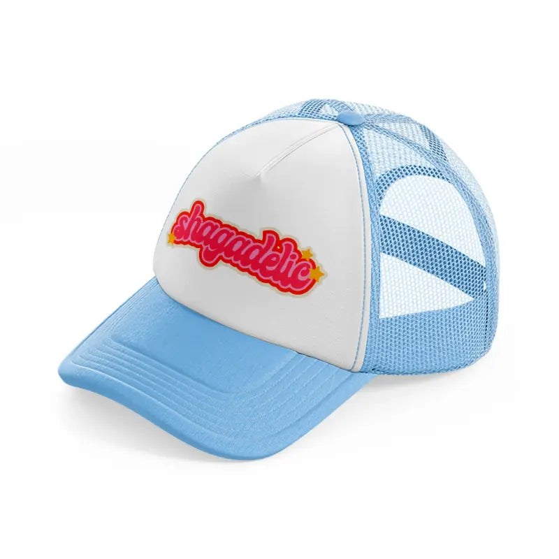 groovy love sentiments gs 12 sky blue trucker hat