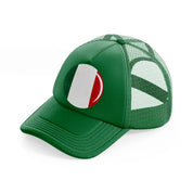 circle flag green trucker hat