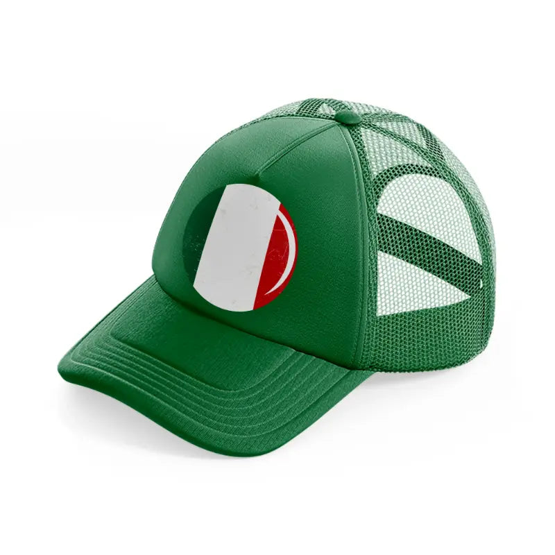 circle flag green trucker hat