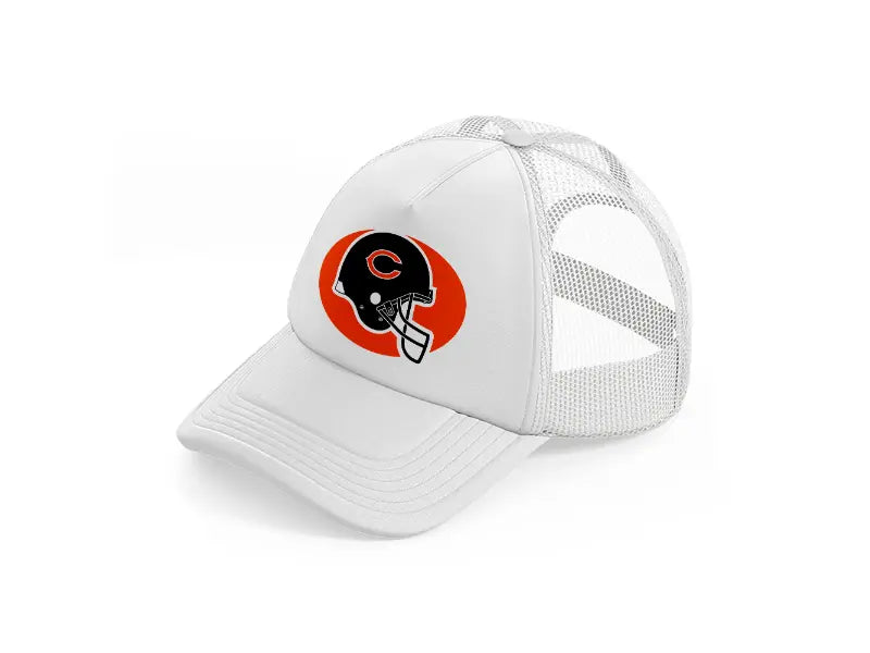 chicago bears helmet white trucker hat