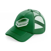 basic casket green trucker hat