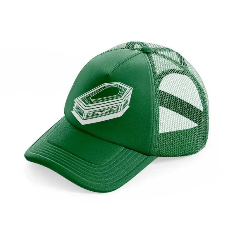 basic casket green trucker hat