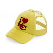 i love kc gold trucker hat