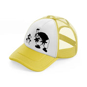 mickey willie smiling yellow trucker hat