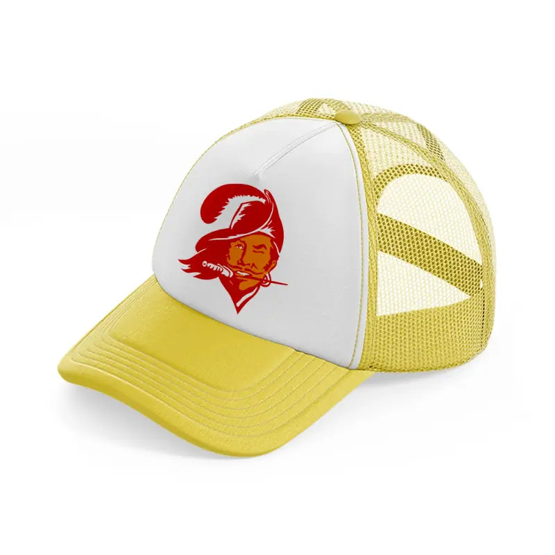 tampa bay buccaneers retro yellow trucker hat