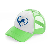 detroit lions lover lime green trucker hat